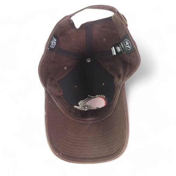 47' Brand Cleveland Browns Helmet Strapback Hat Brown / Orange OS - Picture 5 of 8